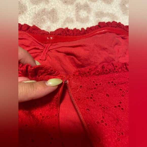 Worn once! Flirty Red Hot Mini Dress - Picture 5 of 9